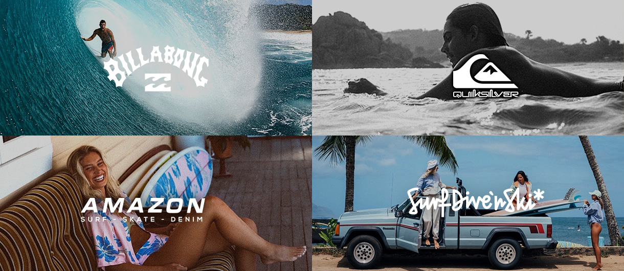 Billabong Quiksilver Surf Dive n Ski and Amazon Surf Liberated Brands partner with stockinstore to help Unify their online and in-store customer shopping experience